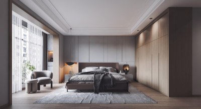 现代家居卧室3D模型下载